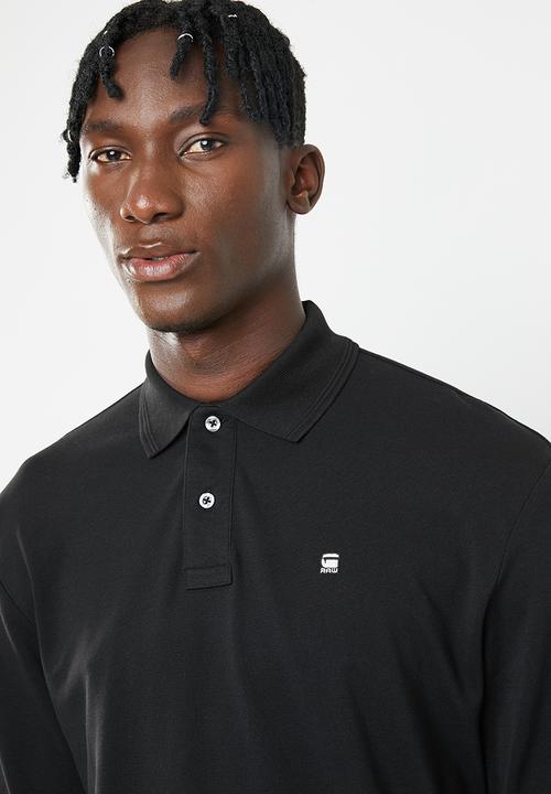 G-STAR - Starkon long sleeve polo - black