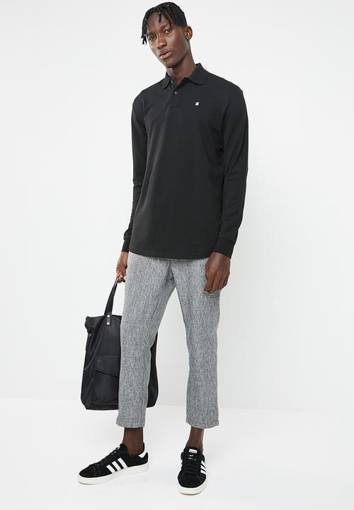 G-STAR - Starkon long sleeve polo - black