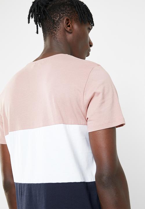 New Look - Brkyln embroidered colour-block short sleeve tee - multi