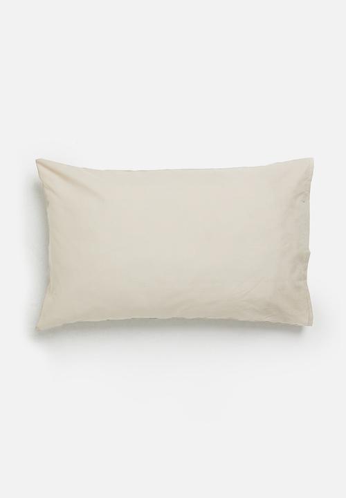 Sixth Floor - Polycotton pillowcase set - stone