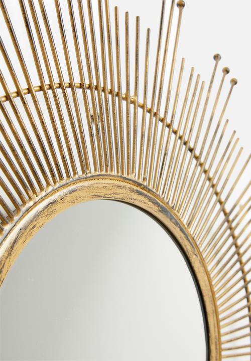 SF Collection - Sun mirror - gold