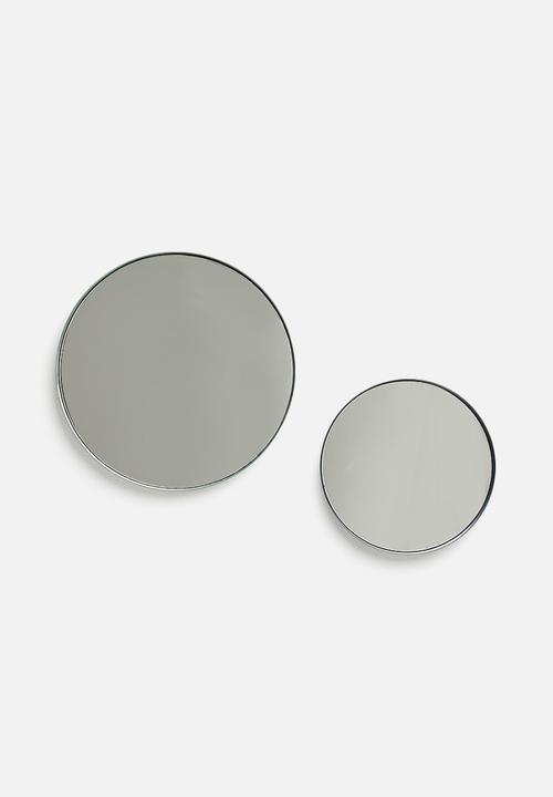 Sixth Floor - Lip mirror set of 2 - green & grey