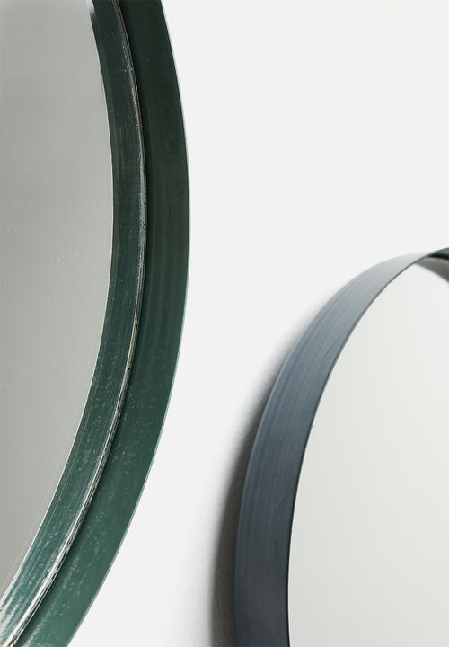 Sixth Floor - Lip mirror set of 2 - green & grey