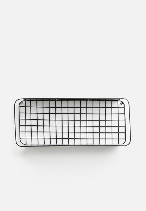 Sixth Floor - Amina wire shelf - black