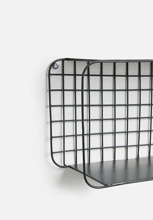 Sixth Floor - Amina wire shelf - black