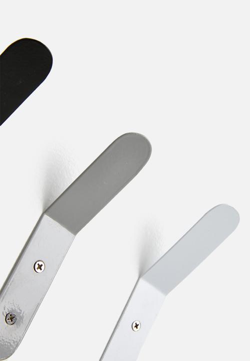 Sixth Floor - Kalifa hooks set of 3 - grey 
