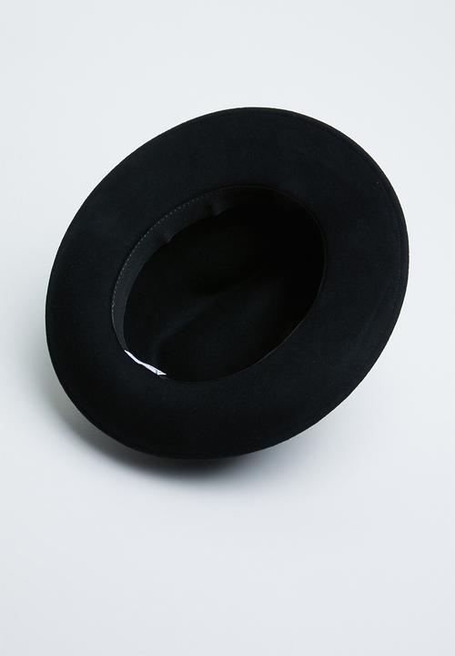 Superbalist - Felt fedora hat - black