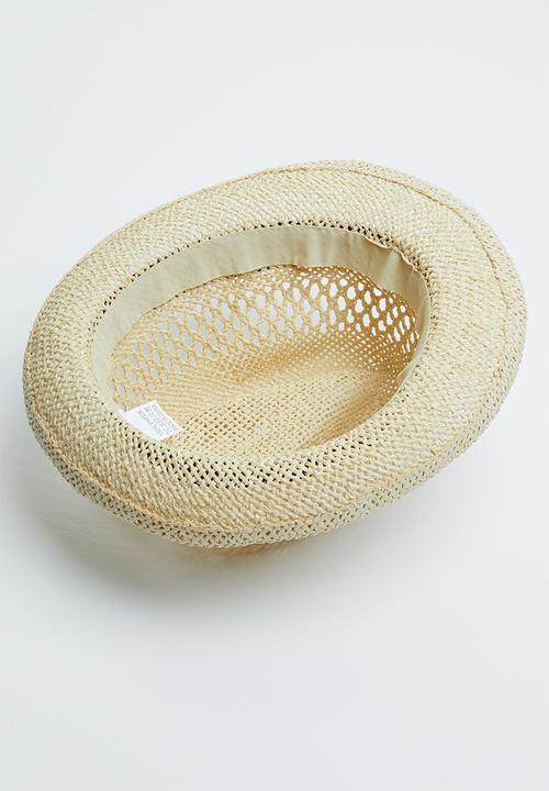 Joy Collectables - Plain fedora hat - neutral & black 