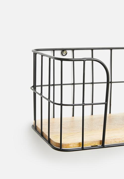 Sixth Floor - Imani wire shelf - black