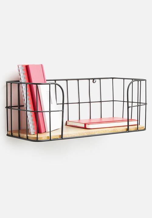 Sixth Floor - Imani wire shelf - black