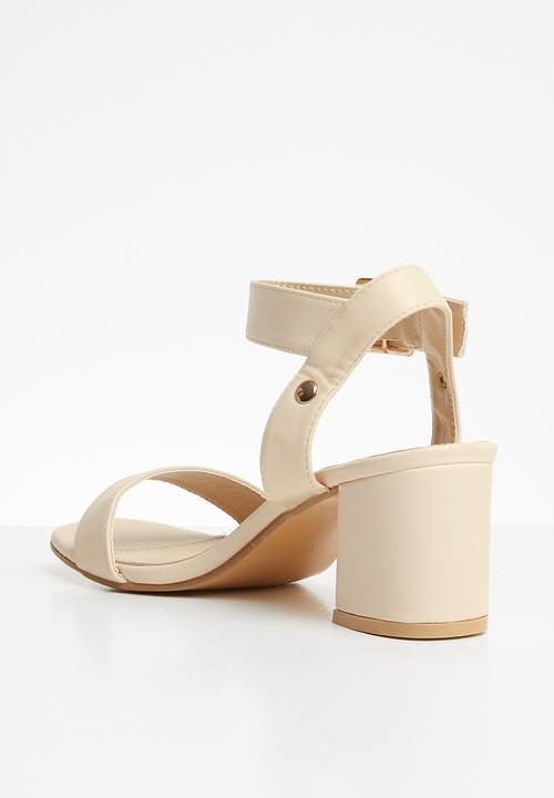 STYLE REPUBLIC - Ankle strap block heel - neutral