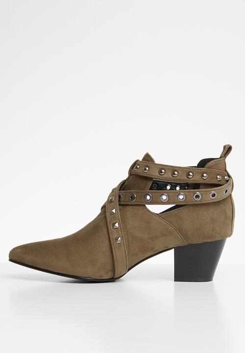 STYLE REPUBLIC - Studded bootie - taupe