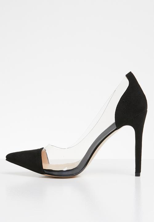 Public Desire - Potion perspex toe cap court heel - black 