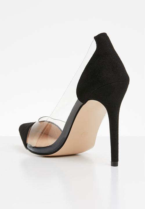 Public Desire - Potion perspex toe cap court heel - black 