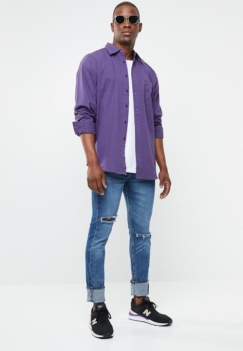 STYLE REPUBLIC - Classic long sleeve shirt - purple 