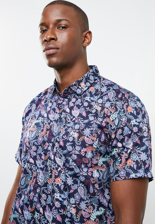 STYLE REPUBLIC - Summer paisley short sleeve shirt - multi