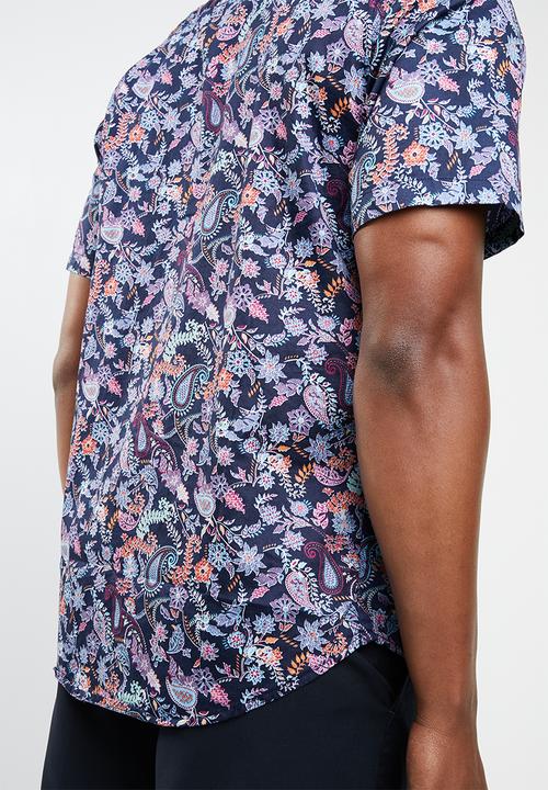 STYLE REPUBLIC - Summer paisley short sleeve shirt - multi