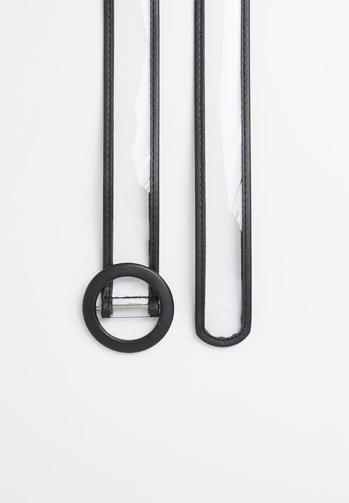 Superbalist - PVC belt - clear & black