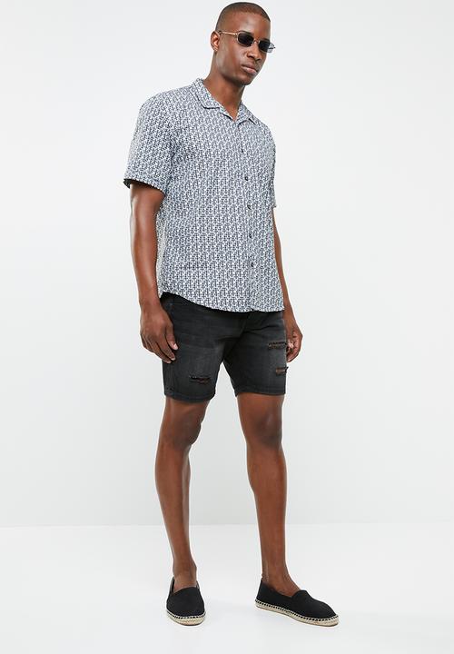 STYLE REPUBLIC - Powers bowling collar shirt - multi