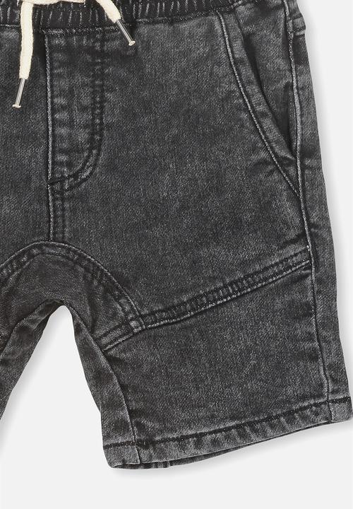 Cotton On - Abe denim short - black