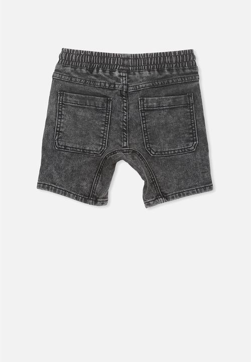 Cotton On - Abe denim short - black