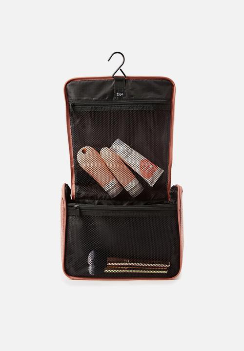 Typo - Hanging cosmetic bag - rose gold