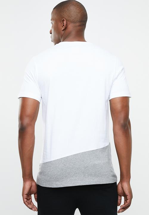 adidas Originals - Stacked bias tee - white