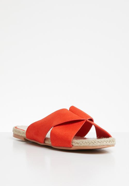 Superbalist - Crossover espadrille sandal - orange
