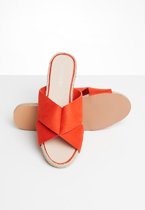 Superbalist - Crossover espadrille sandal - orange