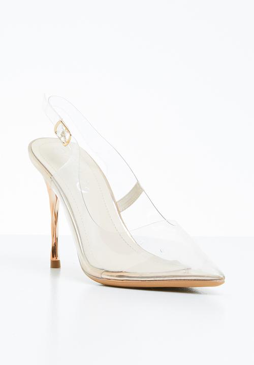 Miss Black - Gaines heel - gold