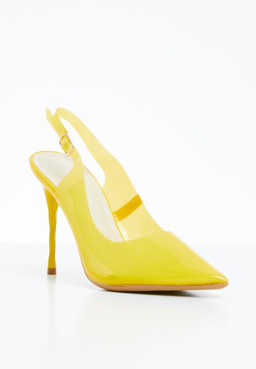 Miss Black - Gaines heel - yellow