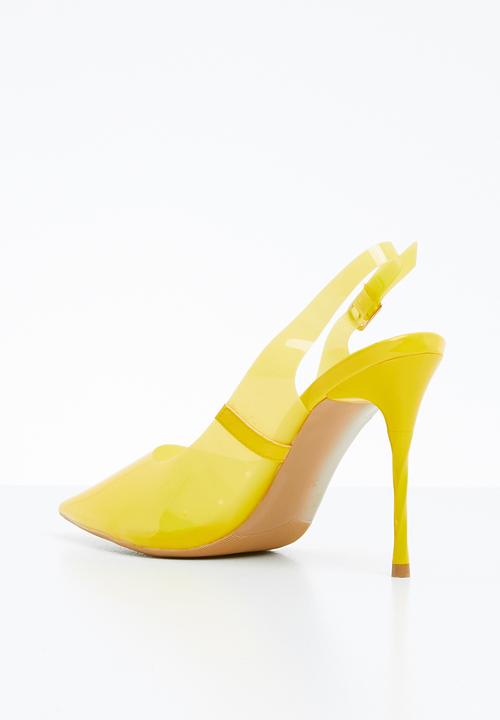 Miss Black - Gaines heel - yellow