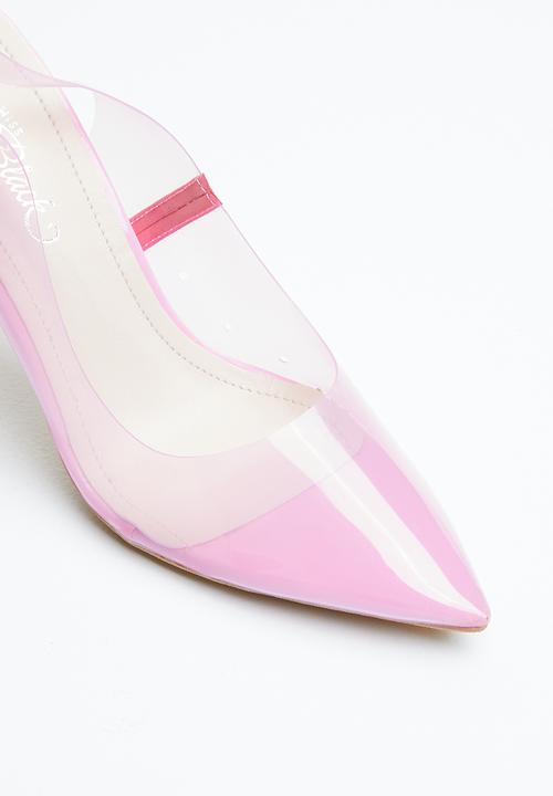 Miss Black - Translucent stiletto heel - pink