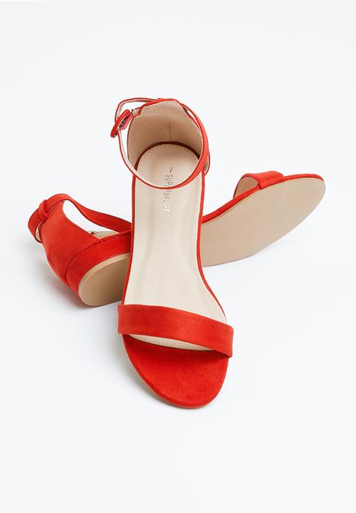 Superbalist - Lia barely there sandal - red