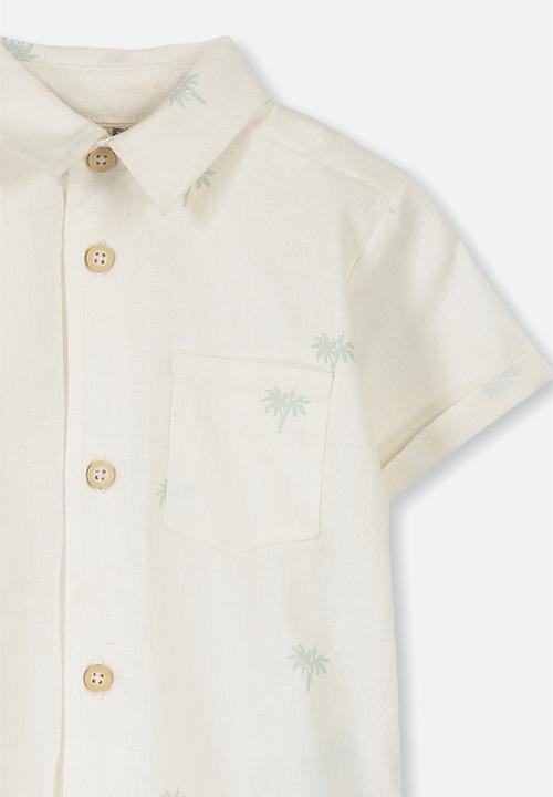 Cotton On - Zac short sleeve shirt - white