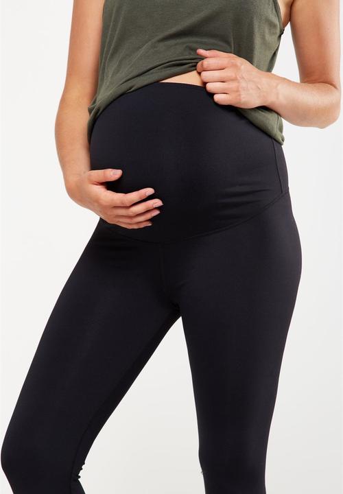 Cotton On - Maternity core capri over belly tight - black