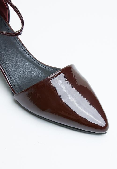 STYLE REPUBLIC - Strappy pointy heel - burgundy