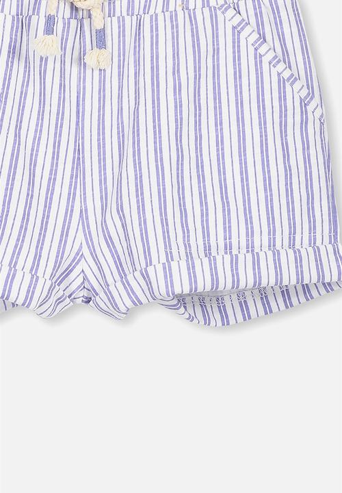 Cotton On - Nila knit short - blue & white