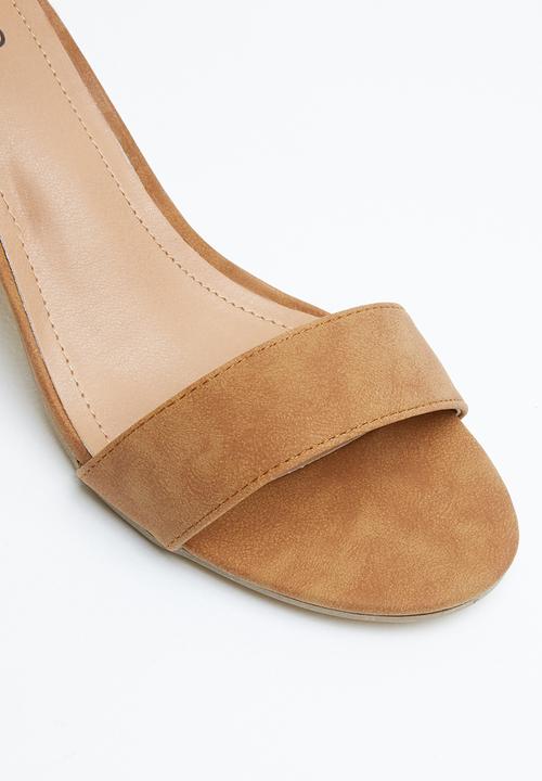 STYLE REPUBLIC - Ria ankle strap heel - brown