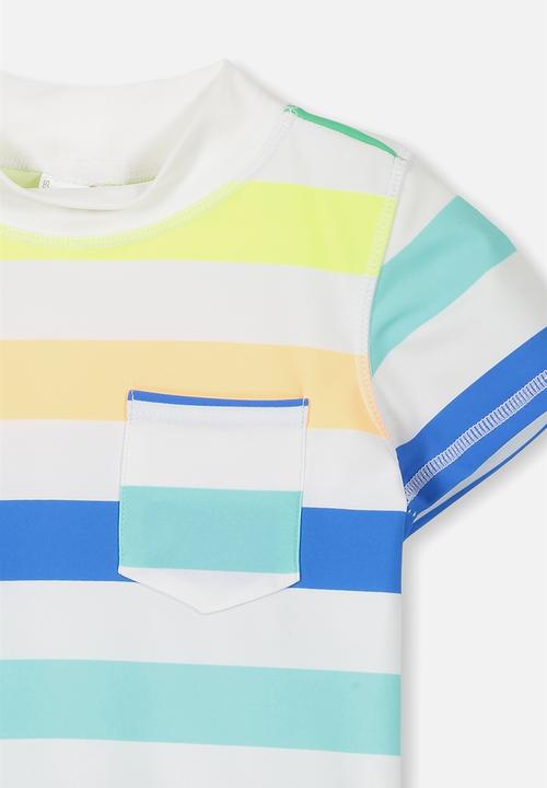 Cotton On - Finley short sleeve rash vest - multi