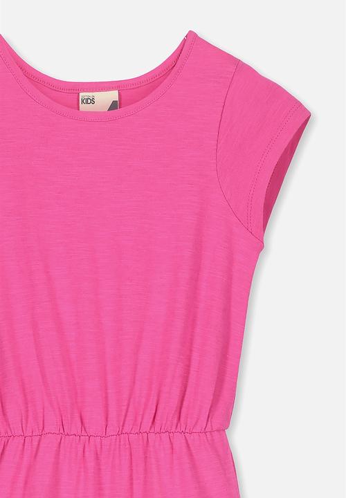 Cotton On - Joey short sleeve dress -  pink