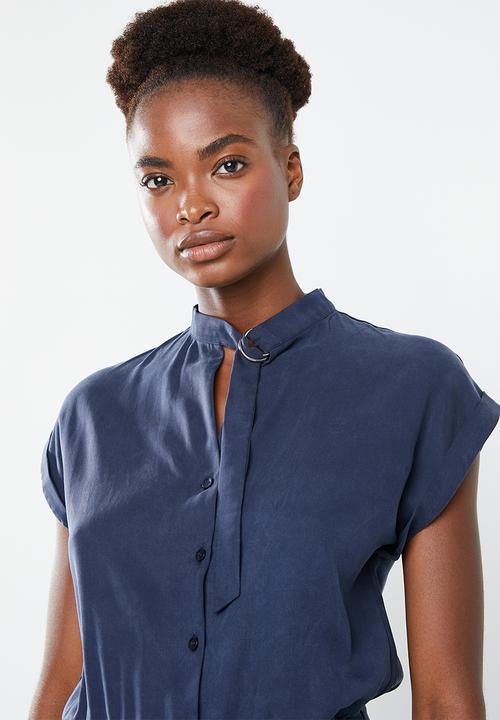 Superbalist - Tencel jumpsuit with D-ring belt - navy
