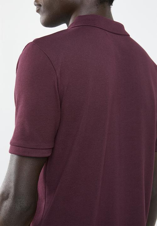 Superbalist - Pique short sleeve slim fit polo 2-pack tees - olive & burgundy 