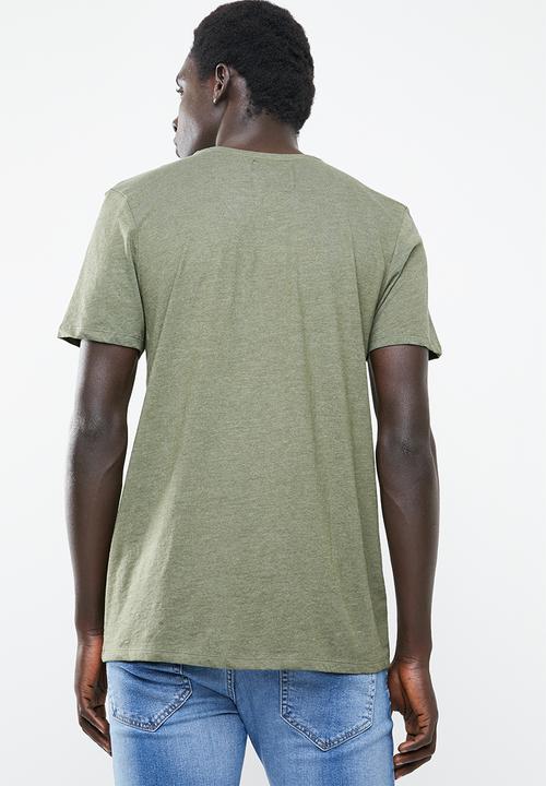 STYLE REPUBLIC - V-neck T-shirt - khaki 