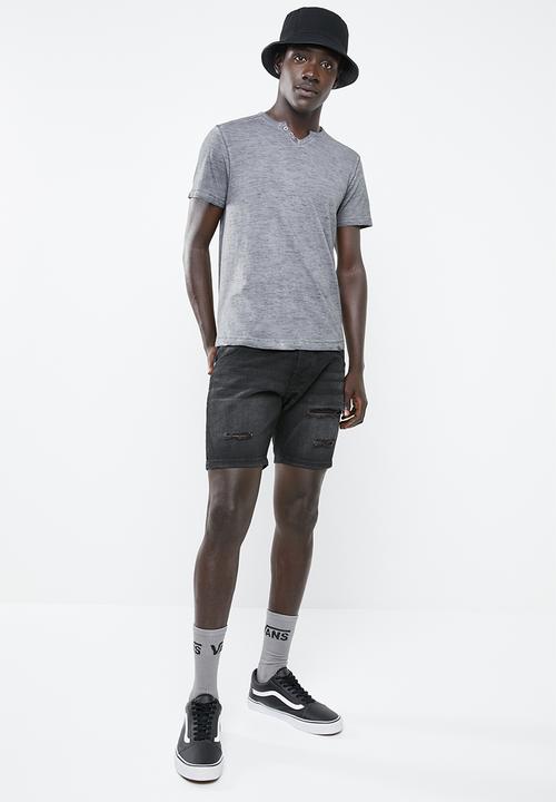 STYLE REPUBLIC - Wash tee - dark grey