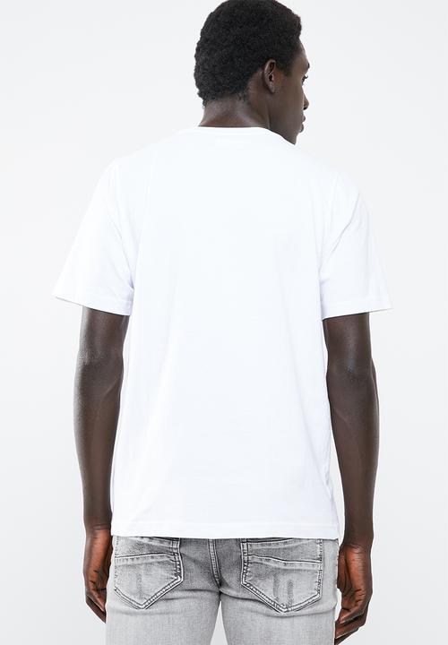 KAPPA - Logo cromen T-shirt - white & blue