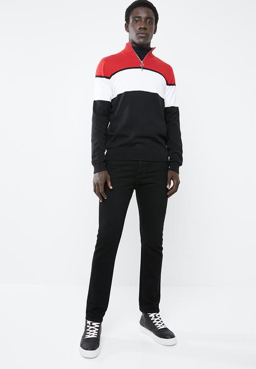 New Look - Block funnel zip through - multi