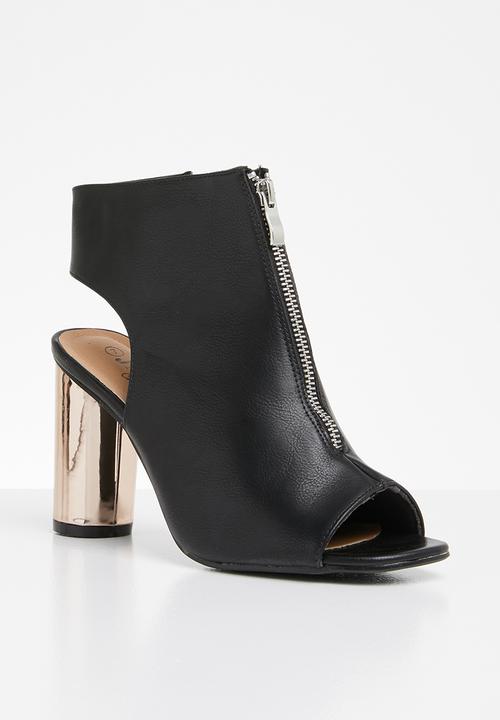 Jada - Metallic heel - black