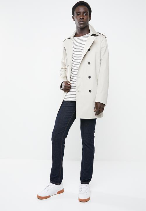 New Look - Mac coat - off white