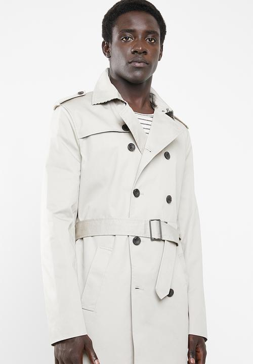 New Look - Mac coat - off white